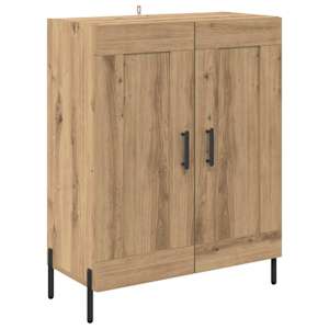Vysoký bufet Artisanový dub 69,5 x 34 x 180 cm kompozitní dřevo - obrázek 6