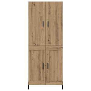 Vysoký bufet Artisanový dub 69,5 x 34 x 180 cm kompozitní dřevo - obrázek 8