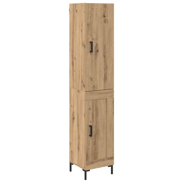 vidaXL K&otilde;rgushein K&auml;sit&ouml;&ouml;puu 34,5 x 34 x 180 cm Tehispuit