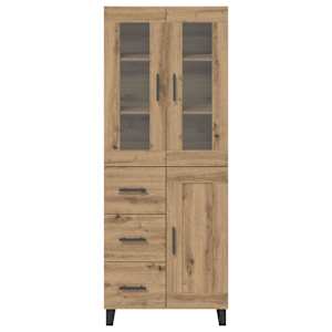Vysoký bufet 2 ks Artisanový dub 69,5 x 34 x 180 cm - obrázek 8