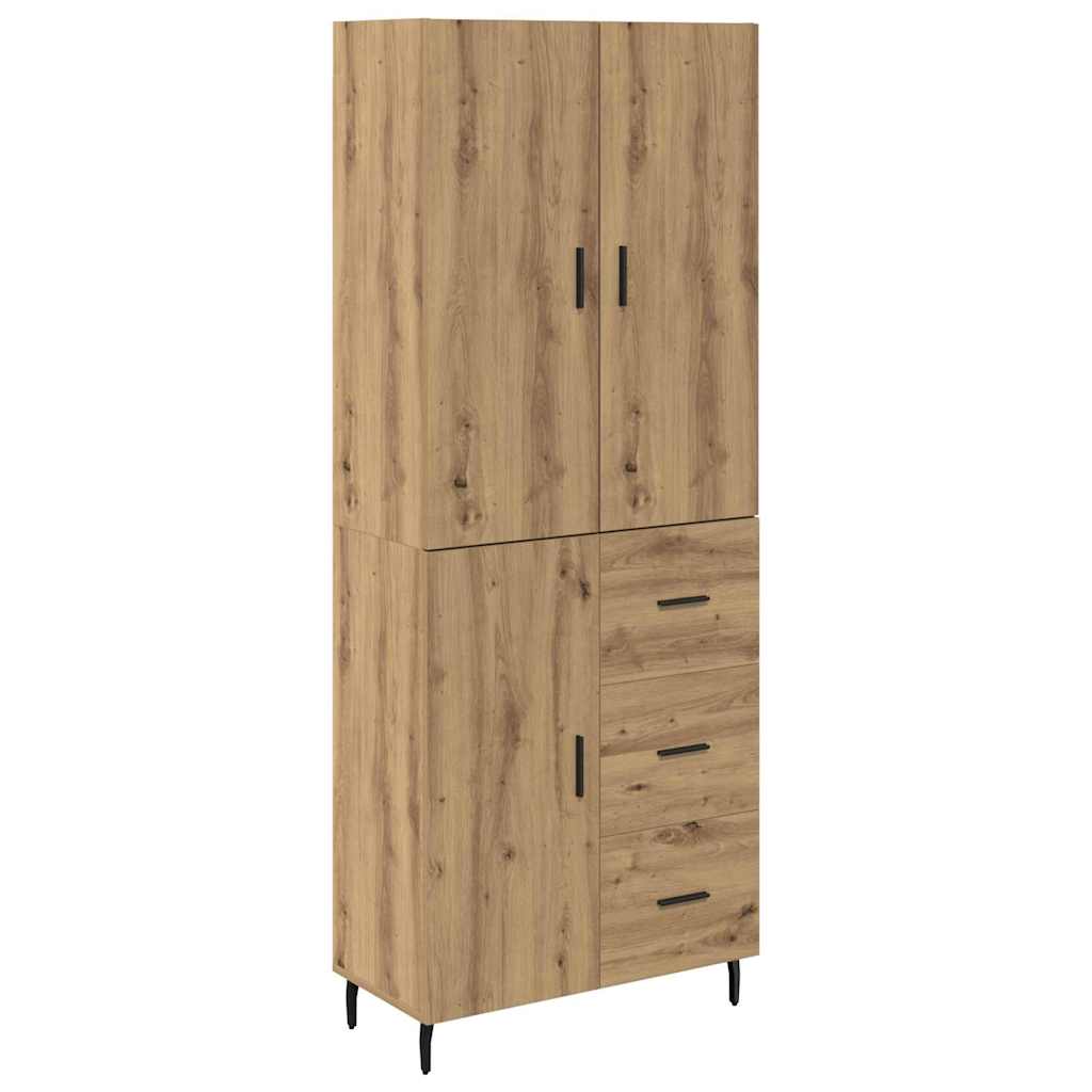 Thumbnail - vidaXL Highboard mit Schubladen 2 pcs Artisan-Eiche Holzwerkstoff