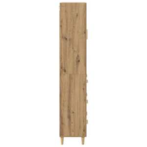 Vysoký bufet se zásuvkou Artisanový dub 69,5 x 34 x 180 cm - obrázek 9