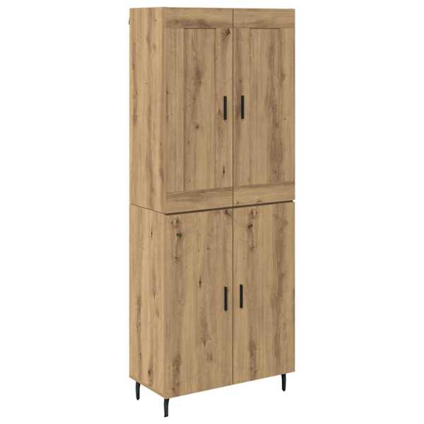 vidaXL K&otilde;rgushein 2 tk K&auml;sit&ouml;&ouml;puu 69,5 x 34 x 180 cm Tehispuit