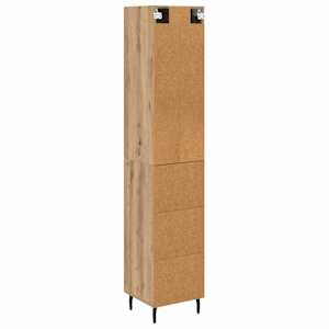 Vysoký bufet Artisanový dub 34,5 x 34 x 180 cm kompozitní dřevo - obrázek 10