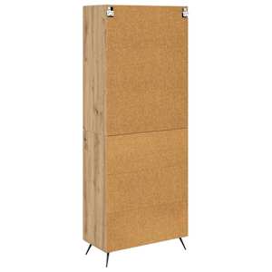 Vysoký bufet Artisanový dub 69,5 x 34 x 180 cm kompozitní dřevo - obrázek 10