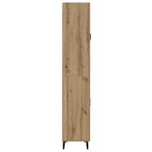 Vysoký bufet Artisanový dub 69,5 x 34 x 180 cm kompozitní dřevo - obrázek 9