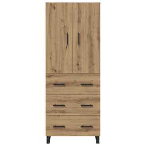 Vysoký bufet 2 pcs Artisanový dub 69,5 x 34 x 180 cm - obrázek 8