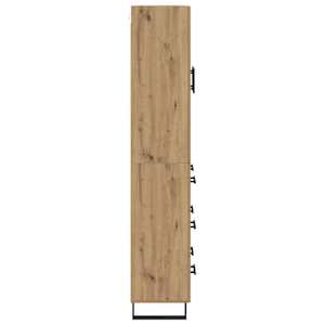 Vysoký bufet 2 pcs Artisanový dub 69,5 x 34 x 180 cm - obrázek 9