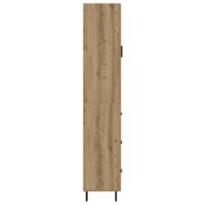 Vysoký bufet Artisanový dub 34,5 x 34 x 180 cm kompozitní dřevo - obrázek 9