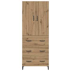 Vysoký bufet Artisanový dub 69,5 x 34 x 180 cm kompozitní dřevo - obrázek 7