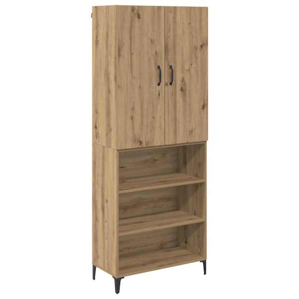 vidaXL K&otilde;rgushein K&auml;sit&ouml;&ouml;puu 69,5 x 34 x 180 cm Tehispuit