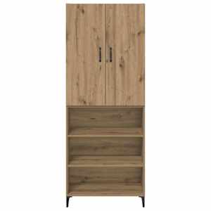 Vysoký bufet Artisanový dub 69,5 x 34 x 180 cm kompozitní dřevo - obrázek 8