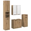 vidaXL Vannitoa m&ouml;&ouml;bleset 4 tk K&auml;sit&ouml;&ouml;puu 64,5 x 33,5 x 59 cm