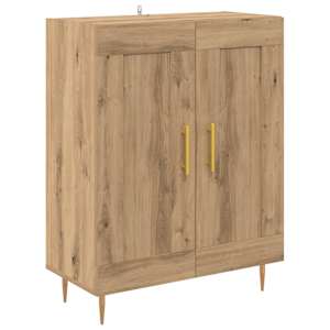 Vysoký bufet Artisanový dub 69,5 x 34 x 180 cm kompozitní dřevo - obrázek 6