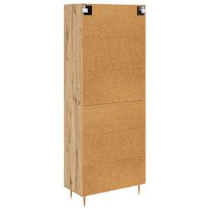 Vysoký bufet Artisanový dub 69,5 x 34 x 180 cm kompozitní dřevo - obrázek 10