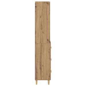 Vysoký bufet Artisanový dub 69,5 x 32,5 x 180 cm - obrázek 9