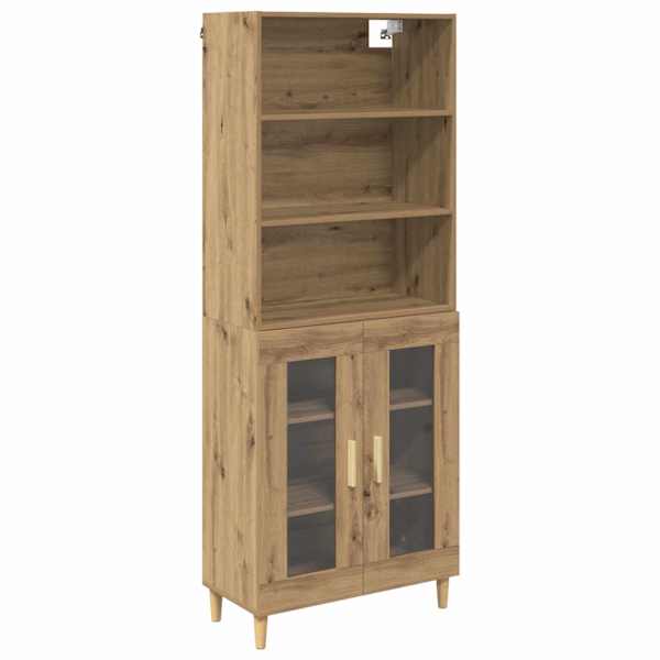 vidaXL K&otilde;rgushein K&auml;sit&ouml;&ouml;puu 69,5 x 32,5 x 180 cm Tehispuit