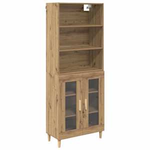 Vysoký bufet Artisanový dub 69,5 x 32,5 x 180 cm - obrázek 2