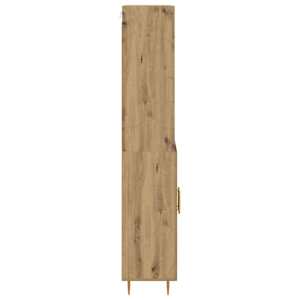 Vysoký bufet Artisanový dub 69,5 x 34 x 180 cm kompozitní dřevo - obrázek 9