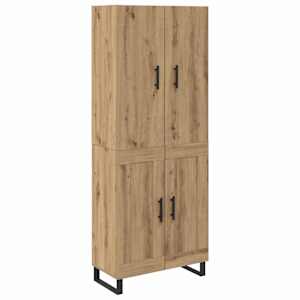 Vysoký bufet 2 pcs Artisanový dub 69,5 x 34 x 180 cm - obrázek 2