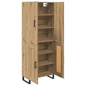 Vysoký bufet 2 pcs Artisanový dub 69,5 x 34 x 180 cm - obrázek 5