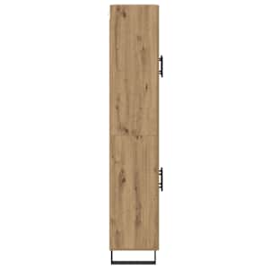 Vysoký bufet 2 pcs Artisanový dub 69,5 x 34 x 180 cm - obrázek 9