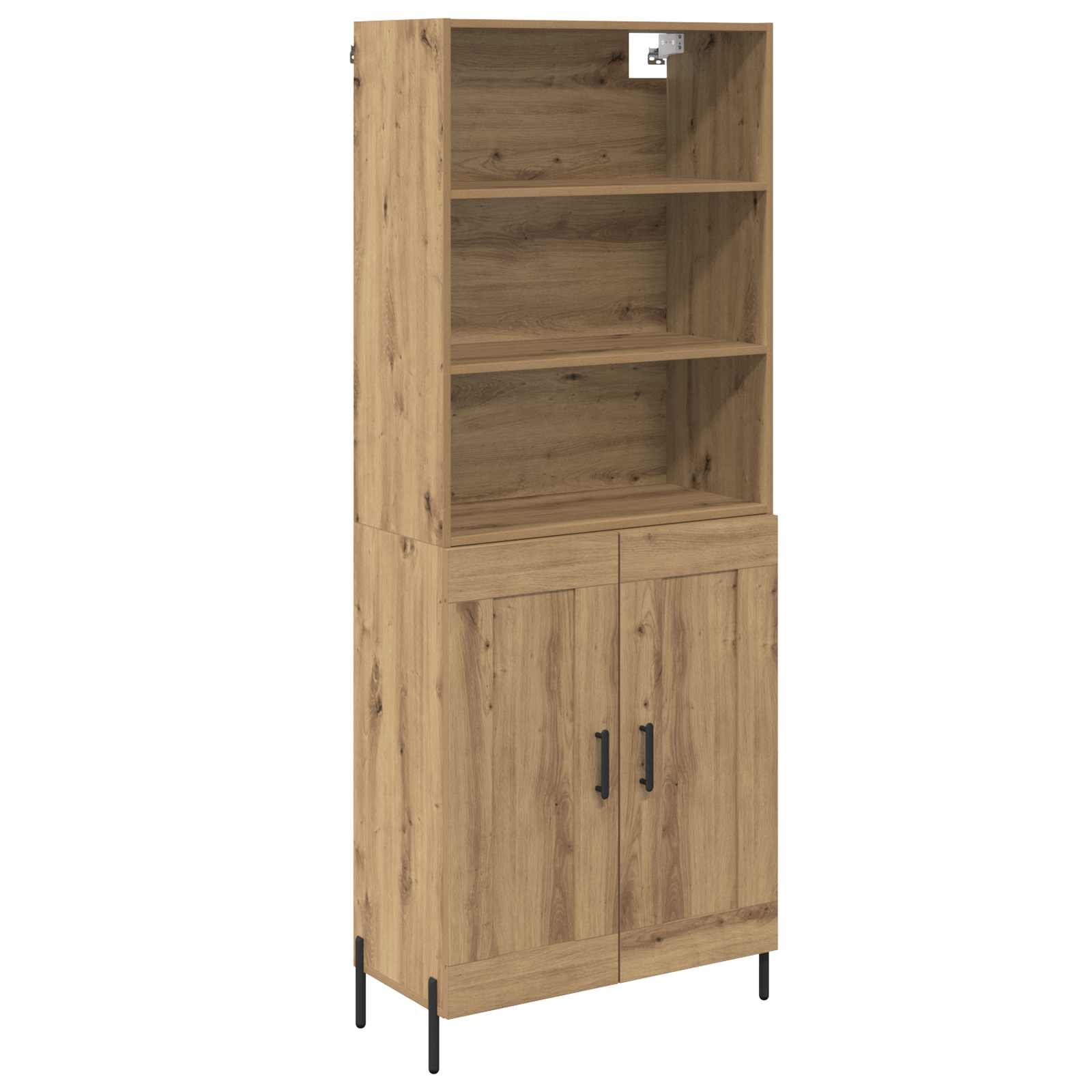 Thumbnail - vidaXL Highboard Artisan-Eiche 69,5 x 32,5 x 180 cm Holzwerkstoff