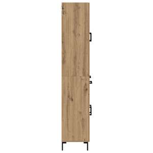 Vysoký bufet Artisanový dub 69,5 x 34 x 180 cm kompozitní dřevo - obrázek 9