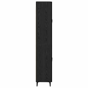 Vysoký bufet Černý dub 69,5 x 34 x 180 cm kompozitní dřevo - obrázek 9