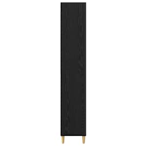 Vysoký bufet Černý dub 69,5 x 32,5 x 180 cm kompozitní dřevo - obrázek 8