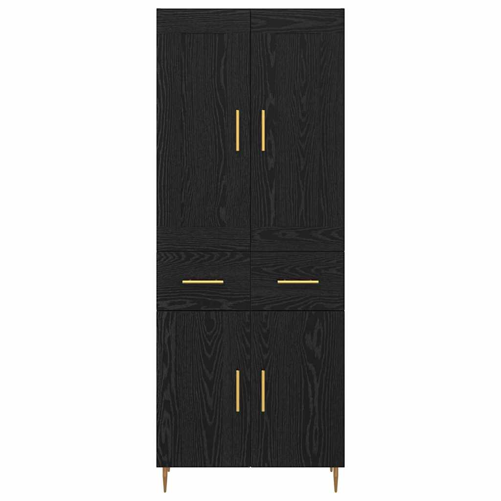 Bufet cu sertar Stejar Negru 69,5 x 34 x 180 cm Lemn compozit [7]