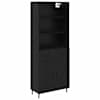 vidaXL K&otilde;rgushein 2 tk Must tamm 69,5 x 34 x 180 cm Tehispuit