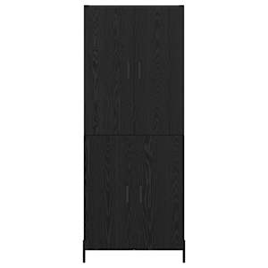 Vysoký bufet Černý dub 69,5 x 34 x 180 cm kompozitní dřevo - obrázek 8