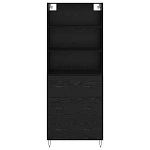 Vysoký bufet se zásuvkou 2 pcs Černý dub kompozitní dřevo - obrázek 8