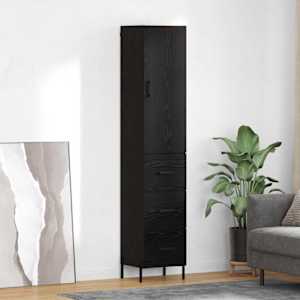 Visok predalnik s predalom Črna Orehovina 34,5 x 34 x 180 cm