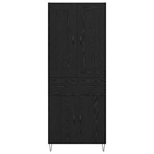 Vysoký bufet Černý dub 69,5 x 34 x 180 cm kompozitní dřevo - obrázek 8