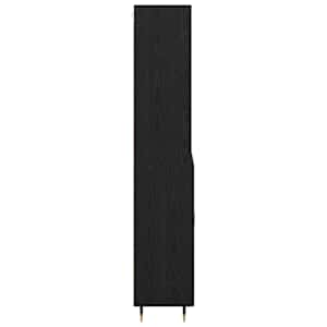 Vysoký bufet Černý dub 69,5 x 34 x 180 cm kompozitní dřevo - obrázek 9