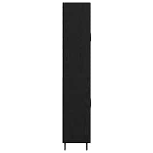 Vysoký bufet 2 ks Černý dub 69,5 x 34 x 180 cm Kompozitní dřevo - obrázek 8