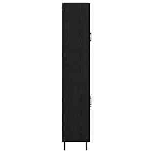 Vysoký bufet Černý dub 69,5 x 34 x 180 cm kompozitní dřevo - obrázek 9