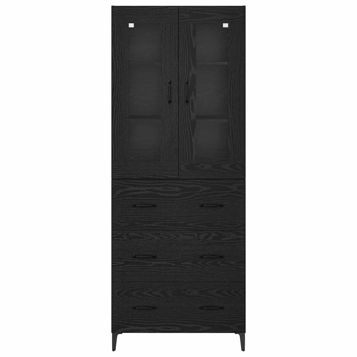 Highboard 69,5 x 34 x 180 cm Konstrueret træ - Billede 8