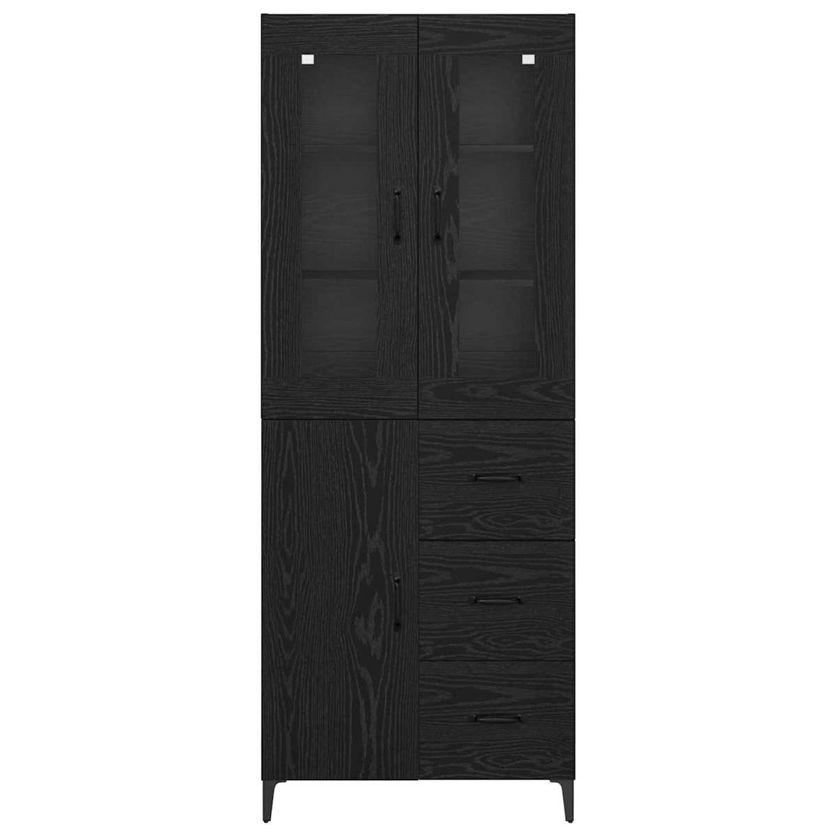 Highboard 69,5 x 34 x 180 cm Konstrueret træ - Billede 8