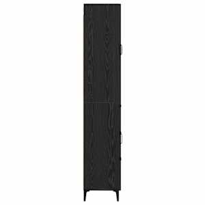Vysoký bufet Černý dub 69,5 x 34 x 180 cm kompozitní dřevo - obrázek 9