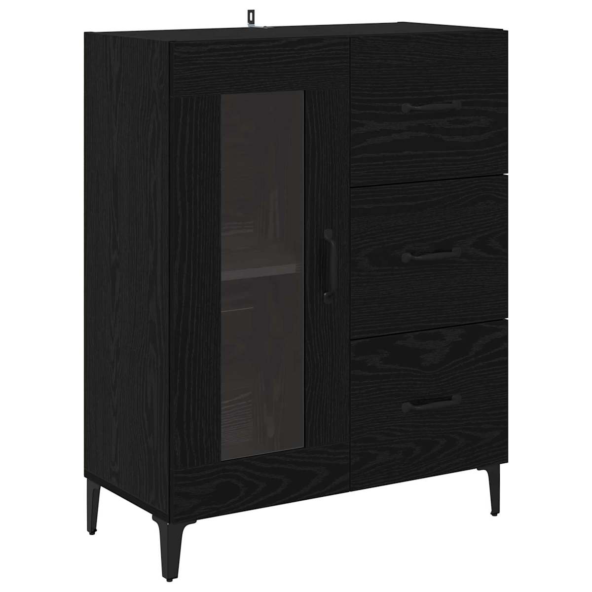 Highboard 69,5 x 34 x 180 cm Konstrueret træ - Billede 6