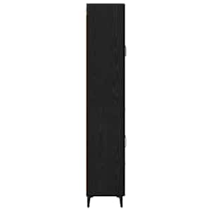 Vysoký bufet Černý dub 69,5 x 34 x 180 cm kompozitní dřevo - obrázek 9