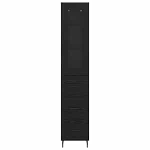 Vysoký bufet Černý dub 34,5 x 34 x 180 cm kompozitní dřevo - obrázek 8