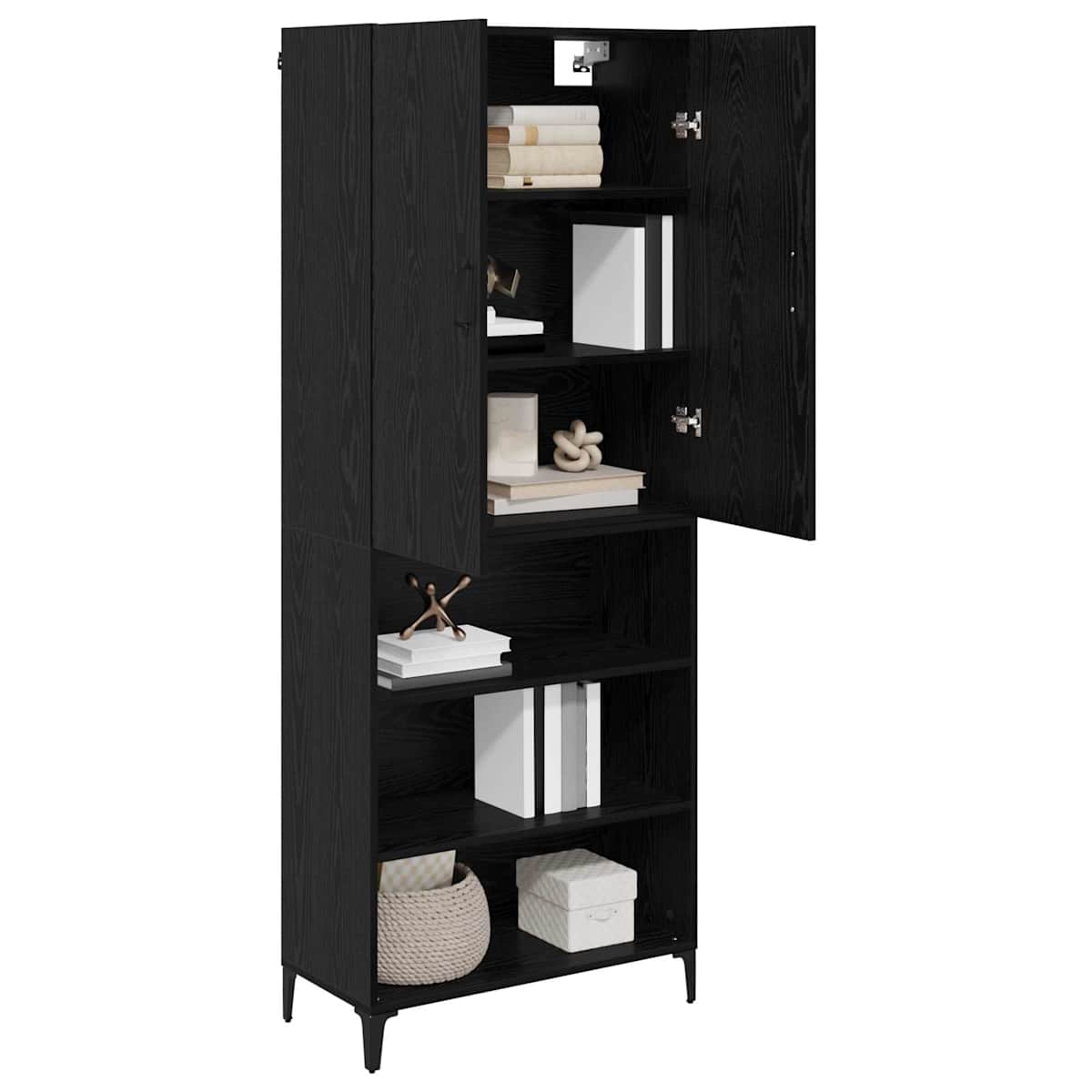 Highboard 69,5 x 34 x 180 cm Konstrueret træ - Billede 3