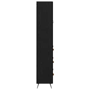 Vysoký bufet Černý dub 69,5 x 34 x 180 cm kompozitní dřevo - obrázek 9
