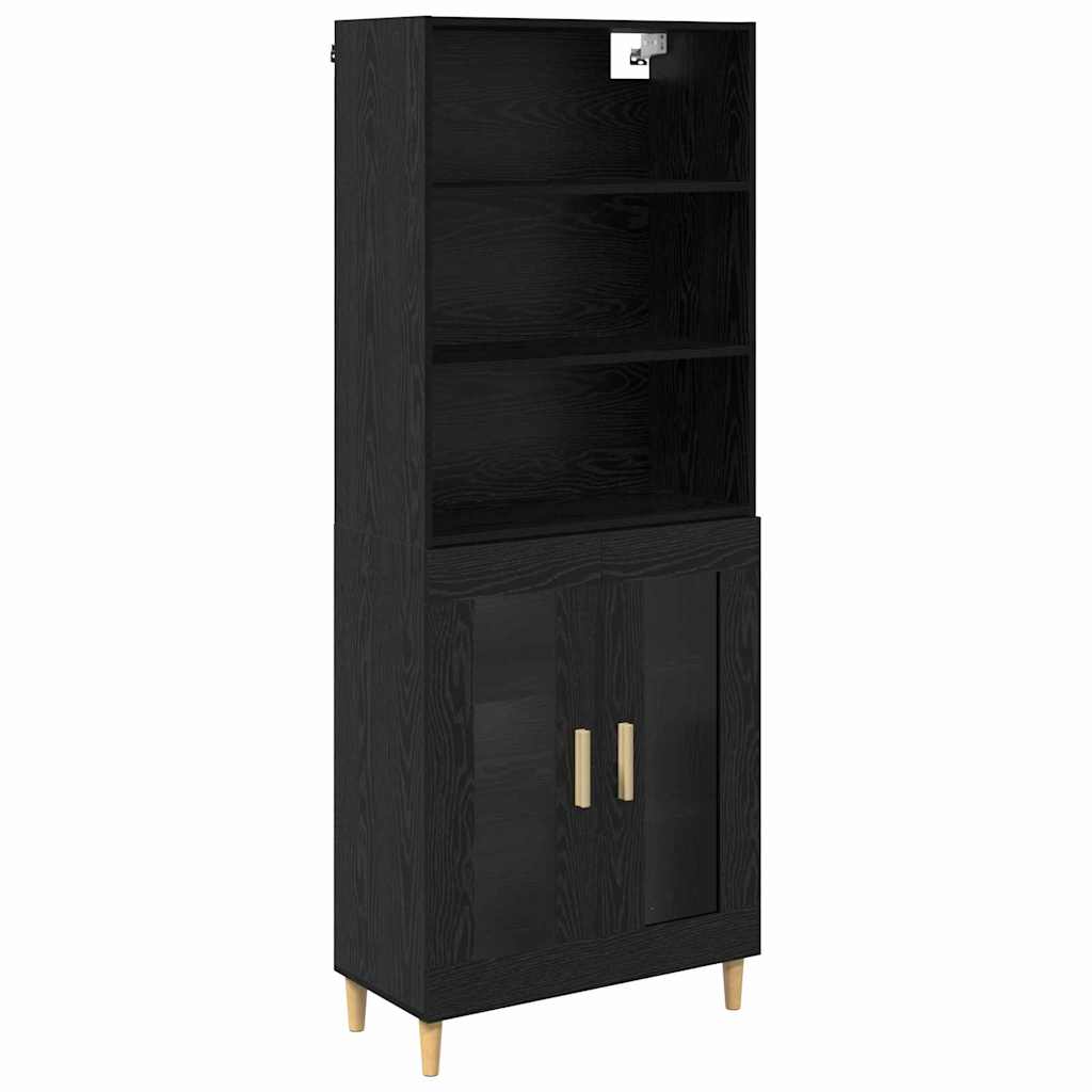 Thumbnail - vidaXL Highboard Schwarz Eichen-Optik 69,5 x 32,5 x 180 cm