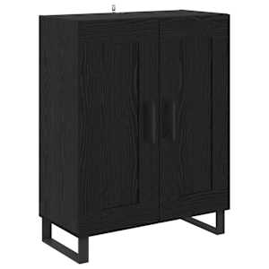 Vysoký bufet 2 pcs Černý dub 69,5 x 34 x 180 cm - obrázek 6