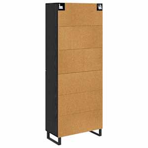 Vysoký bufet 2 pcs Černý dub 69,5 x 34 x 180 cm - obrázek 10